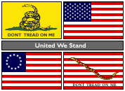 United We Stand flags